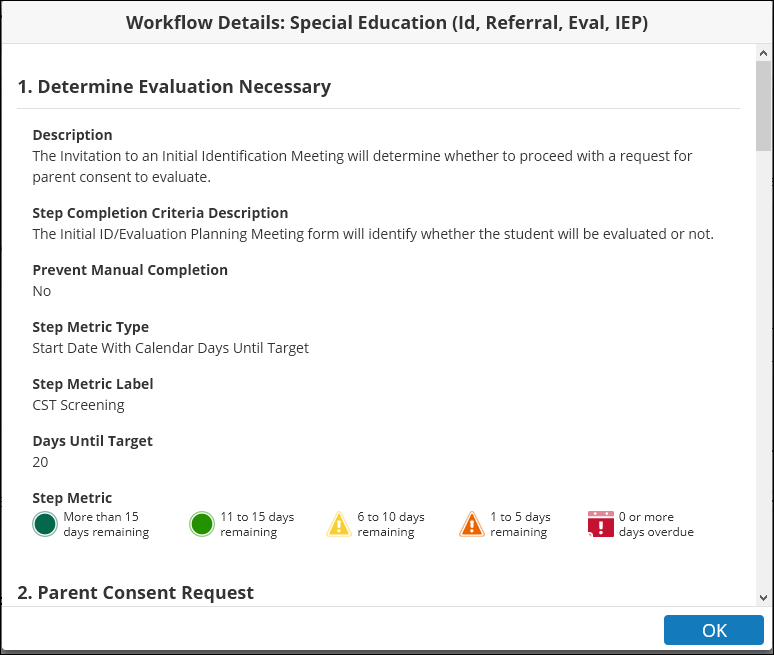 Workflow Details dialog box